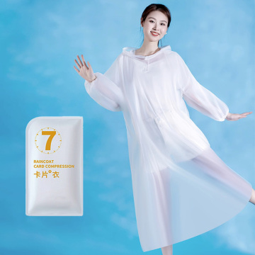 Compact Card-Style Disposable Raincoat - Easy to Carry and Perfect for Emergencies
