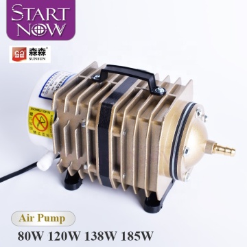 Compressore aria Sunsun e pompa ad aria elettromagnetica per l'allevamento di pesci e la fresatura a CNC