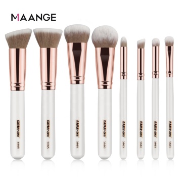 MAANGE 8pcs Makeup Brushes Set - High-Quality Makeup Tools for Face and Eyes