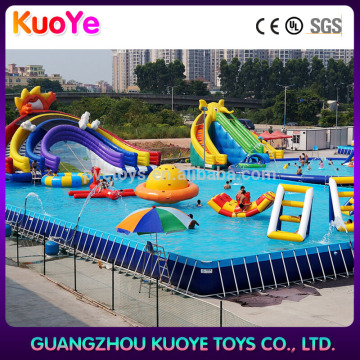 frame pool outdoor inflatable swim pool,intex adult swimming pool,Summer rectangular PVC above big metal frame pools