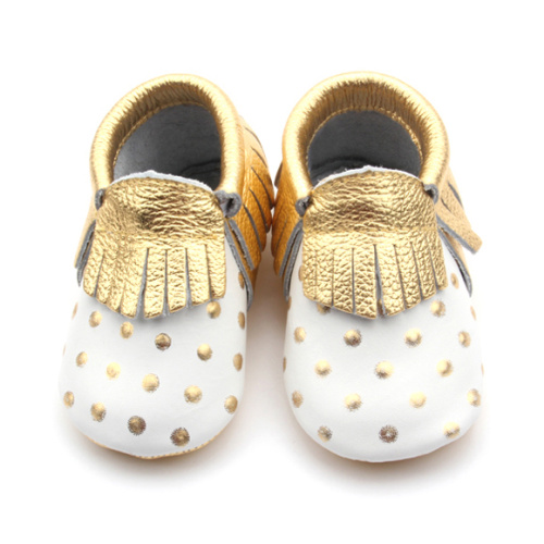 Golden Spot White Baby Moccasin