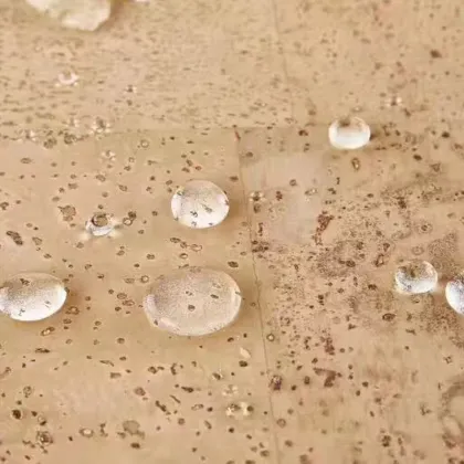 Cork Leather with natural cork veneer PU backing