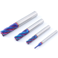 Nano Blue Coating 4Fluts HRC65 Carbide End Mill