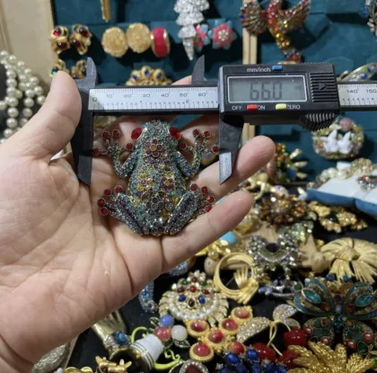 Cute little toad or frog brooch