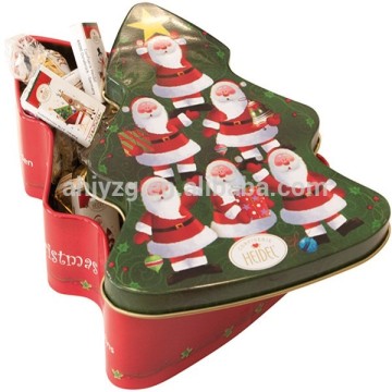 promotion tree shaped decoration tin