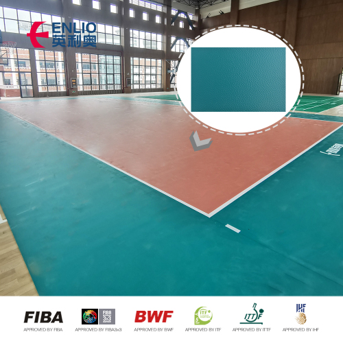 ملعب الكرة الطائرة PVC الرياضة الأرضية المستخدمة بيع المحكمة