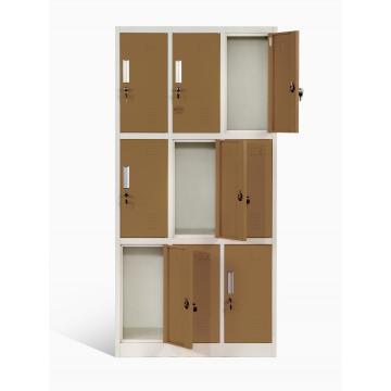 9 Compartment Locker Staff Locker for Work Place