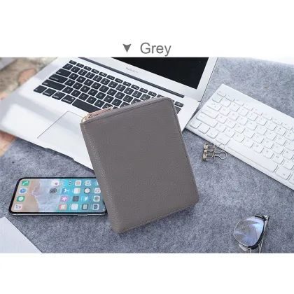 Grey Japan Style A6 Zippered Hobonichi Notebook
