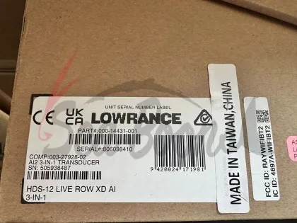 Lowrance HDS-12 Fish Finder with Imaging 3-in-1 Transom & Accessories