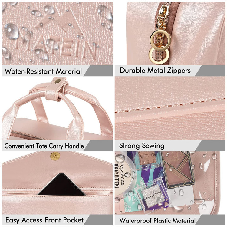 PU Leather Lady Style Travel Cosmetic Bag