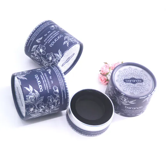 Luxury cylindrical custom paper perfume box packaging