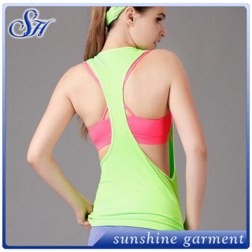 Hot 2016 Fashion Sexy Backless Sports Fitness Gym Women Tank Top