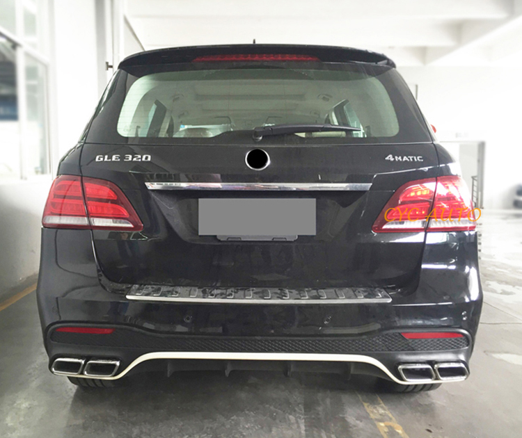 Gle63 Style Rear Diffuser And Bumper Kit For Mercedes Benz Gle Class ...