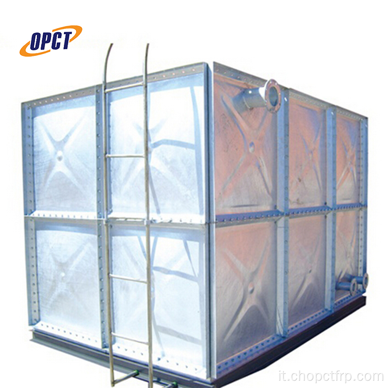 Serbatoio d'acqua di grande vetro in fibra di vetro di alta qualità