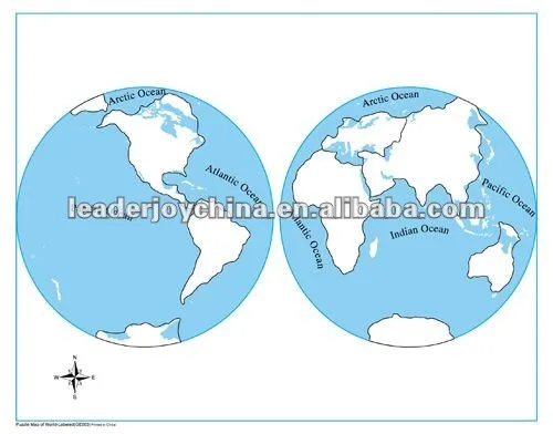 Montessori educational toys for kids unlabeled world parts control map