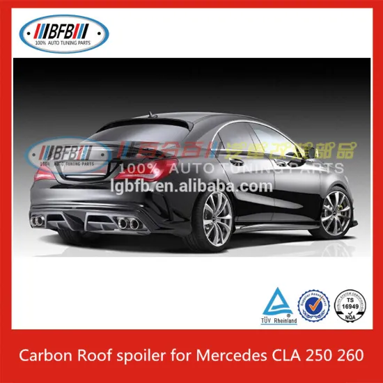 Carbon Front Lip Bumper Trims Rear Diffuser Trunk Wing For Mercedes CLA45 200 250 260