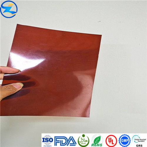 0.1mmTransparent plastic PVC sheet film for offset printing