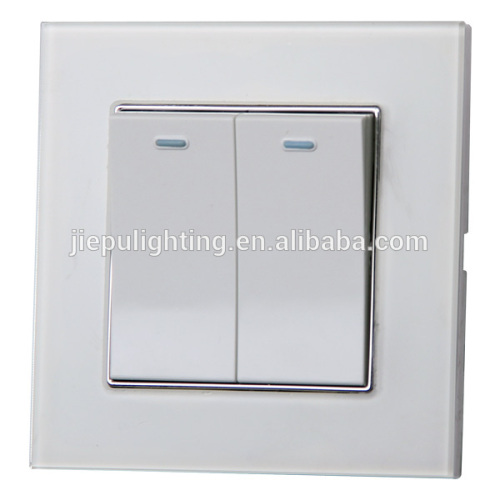 Fashion 2 Gang 1 Way Ro 2 Gang 2 Way Wall Button Switch For Light