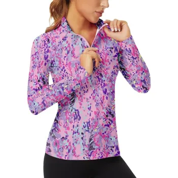 High-Quality Lightweight Digital Printed Moisture-Wicking Golf Polo Shirt for Women: Breathable and Quick-Drying