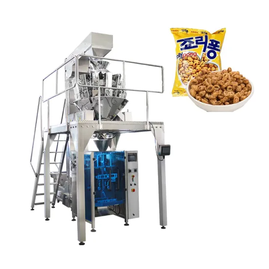 Nitrogen Filled Snack Food Packaging Machine for Potato Chips and Popcorn