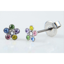 2016 best selling disposable ear piercing gun+stainless 5 flower earring ..