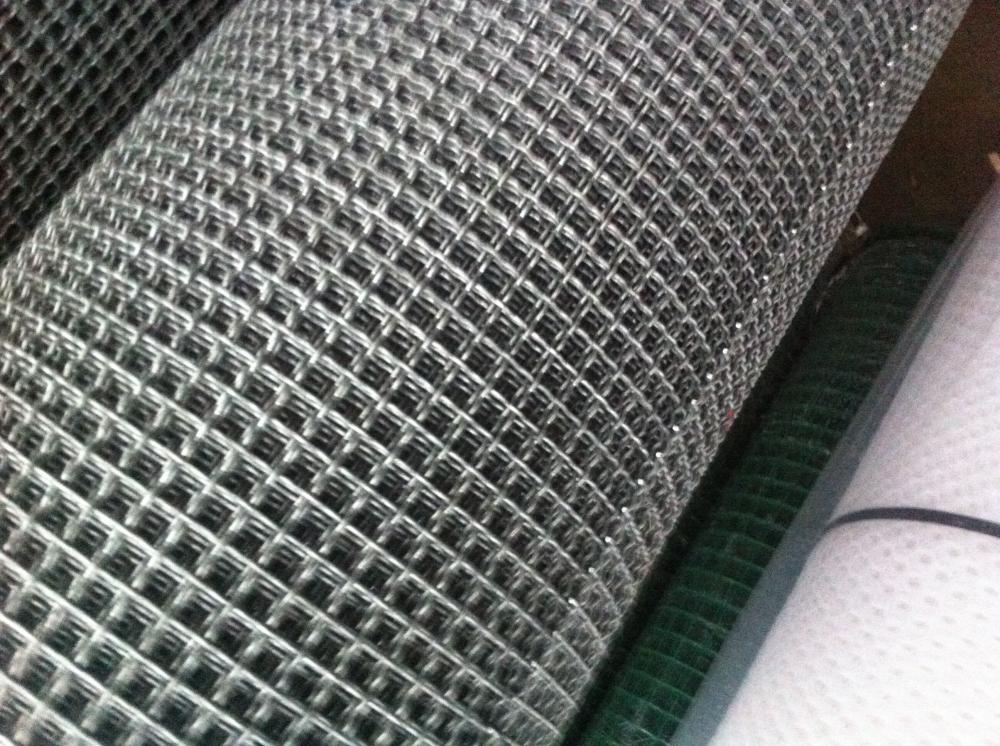 Galvanisez persegi berkerut Wire Mesh