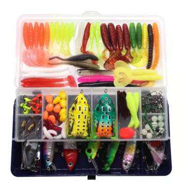 Mixed Artificial Fishing Lure Kit - 133PCS/set: Minnow, Crank Bait, Popper Hooks, Weights & Accessories