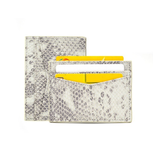 Luxury Python Leather Business Card Holder for Men