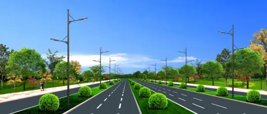 Lighting Mast with 1m Double Arm Bracket