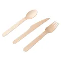 Cucchiai, forchette e coltelli in legno biodegradabili