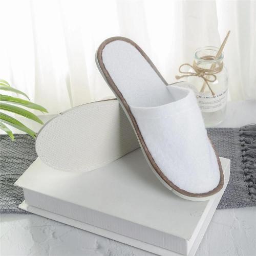 Disposable White Hotel Slippers