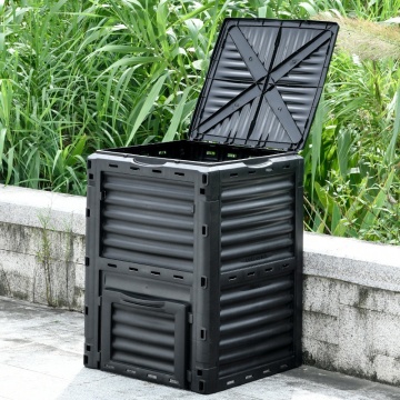 Factory Direct Outdoor Garden 300L Durable Plastic Food Waste Composting Bin