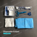 Conjunto de curativos médicos descartáveis