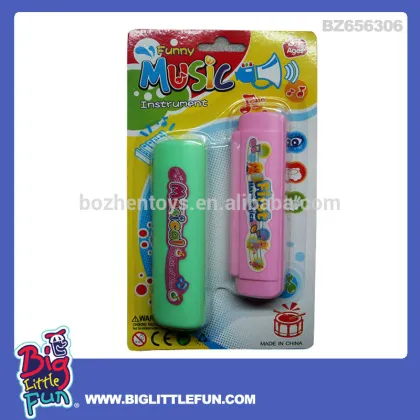 Plastic children harmonica toy