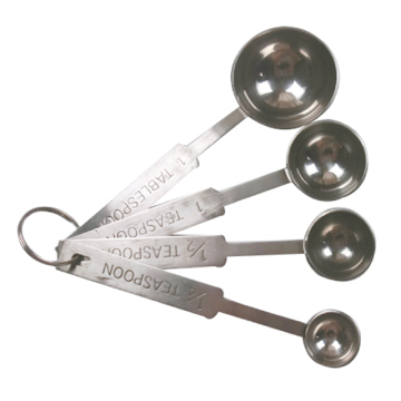 4 Pcs Stainless Steel Measuring Spoon Set
