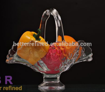 crystal glass basket