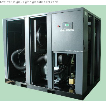 The Atlas COPCO Group GA110VSD Oil Less air Compressor