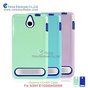 New Products TPU PC Combo Cover Case for SONY E1 D2004 D2005