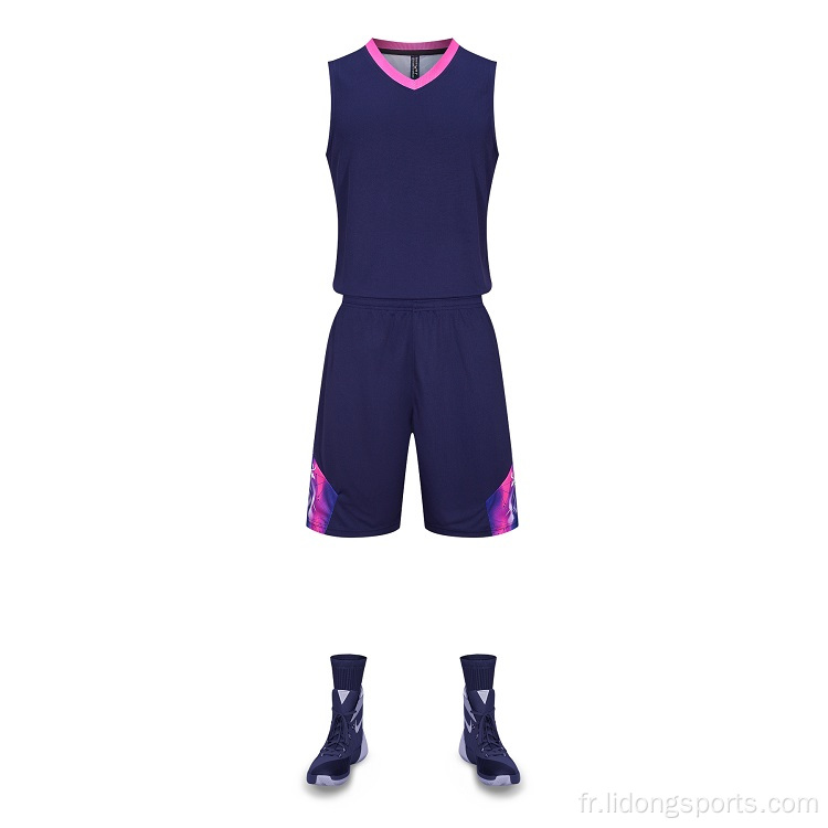 Mentiers de basket-ball multicolaires des hommes en gros maillot de basket-ball