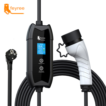 Portable Feyree 16A AC EV Charger - Level 2 Charging Station (Type 2) for Electric Vehicles
