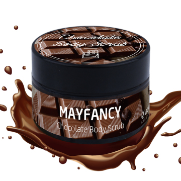 Marquez votre propre gommage du corps au chocolat du logo