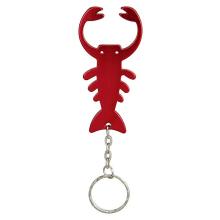 Keychain pembuka botol lobster logam peribadi