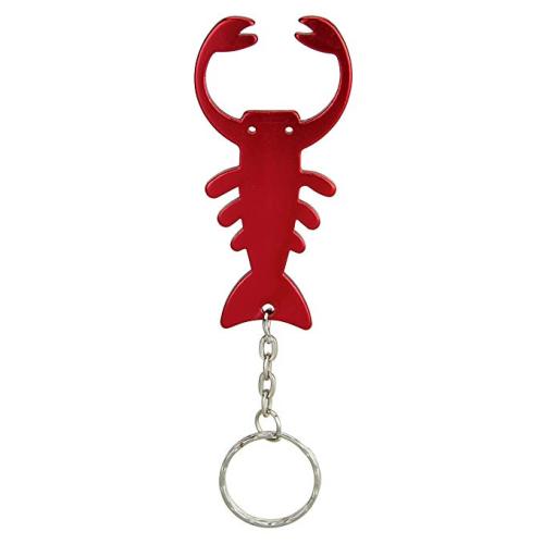 Personalized Metal Lobster Bottle Opener Keychain