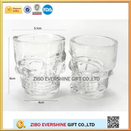 1.5oz mini skull mason jar glasses bone-chillingly cool