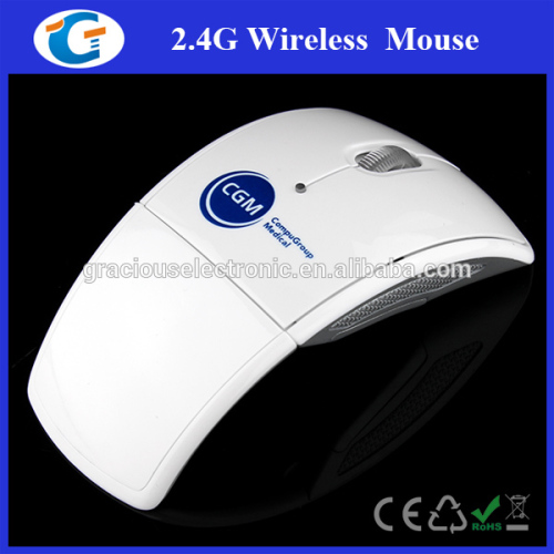 2016 New Year Gift Foldable Arc Wireless Mouse With Pantone Color