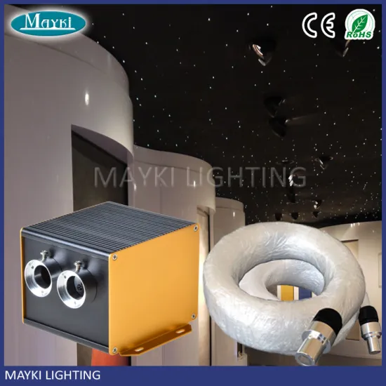 4*4m Theatre fiber optic lighting with 420 strand 24W twinkle RGBW LED light source