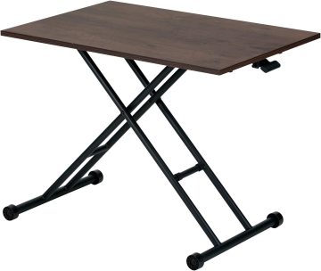 New Arrival Folding Extendable Wood Dining Table with Metal Frame