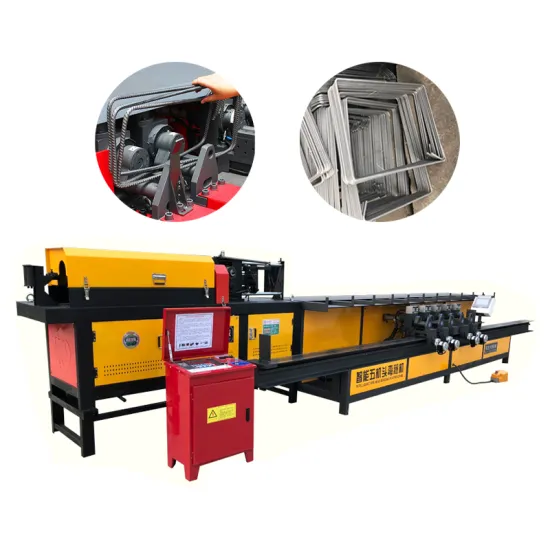 High Speed Automated Hydraulic 5 Head CNC Rebar Bending Machine