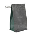 Kraft paper coffee bag with zipper and valve