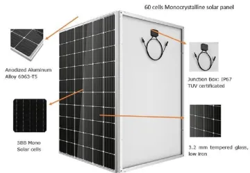 275w Poly solar panel for air conditioner